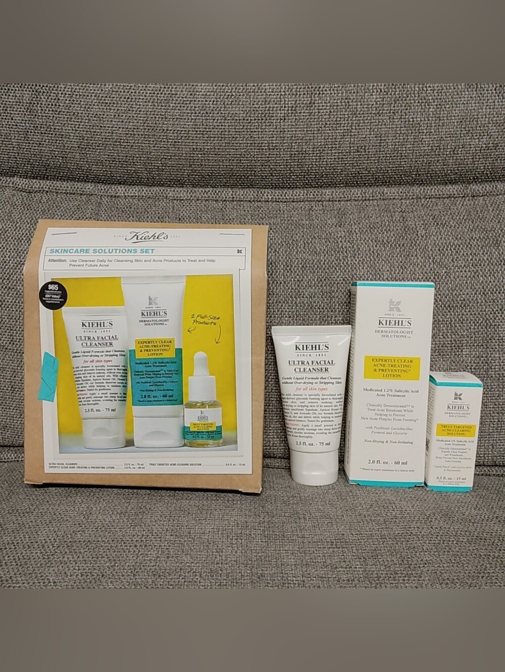[New] Kiehl's Skincare Set-Ultra Facial Cleanser Acne Treating